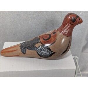 Vintage Tonala Hand Painted Dove Bird Mexican Ceramic Pottery Mexico Art TN12